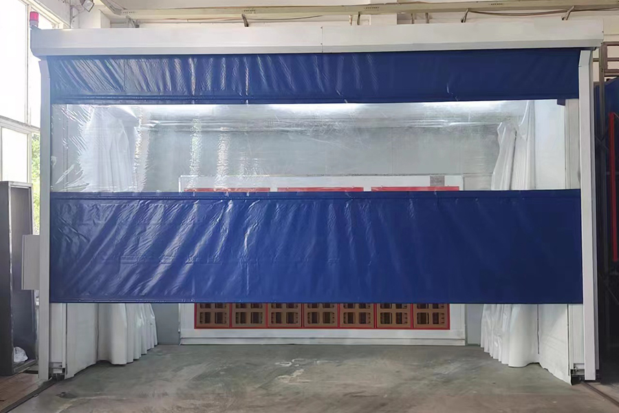 五金家具噴涂行業(yè)，伸縮移動(dòng)式噴漆房，伸縮房